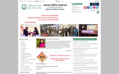 Welcome to Jamia Millia Islamia - A Central University