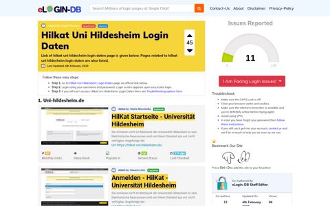 Hilkat Uni Hildesheim Login Daten - штыефпкфь login 0 Views