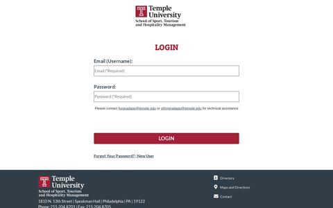 Temple University | Applicant Portal