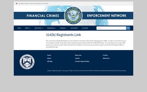314(b) Registrants Link | FinCEN.gov