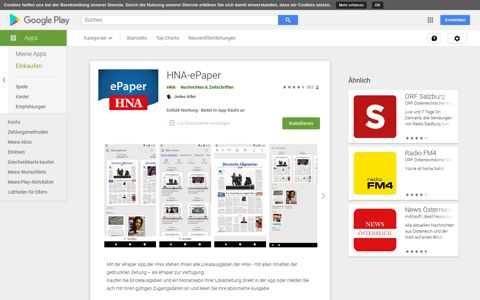 HNA-ePaper – Apps bei Google Play