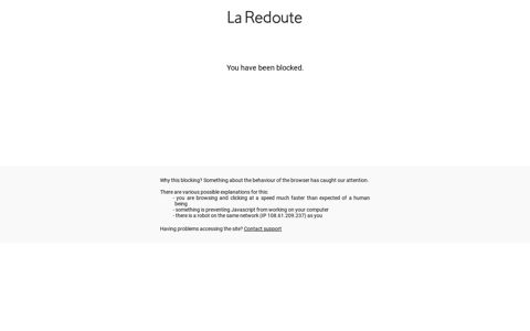 Link your La Redoute and Facebook accounts