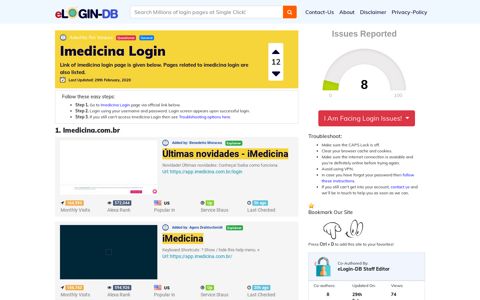 Imedicina Login - A database full of login pages from all over ...