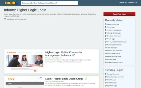 Informz Higher Logic Login - Loginii.com