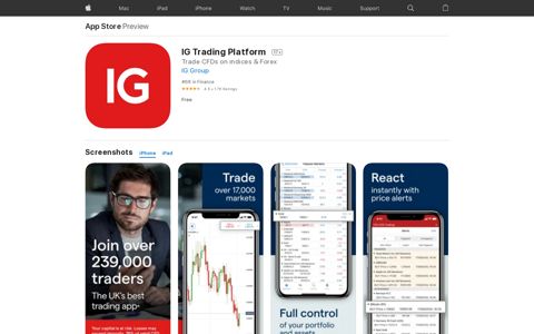 ‎IG Trading Platform on the App Store