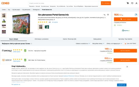 Portal Games Inis - Gra planszowa. Ceny i opinie - Ceneo.pl