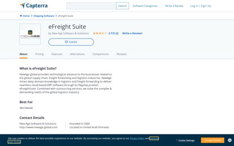 eFreight Suite Reviews and Pricing - 2020 - Capterra