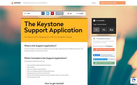 The Keystone Support Application | Smore Newsletters for ...