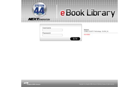 eBooks Login - Scholastic SAM Connect