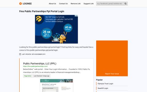 Fms Public Partnerships Ppl Portal Login