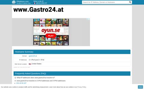 ▷ www.Gastro24.at Website statistics and traffic analysis ...