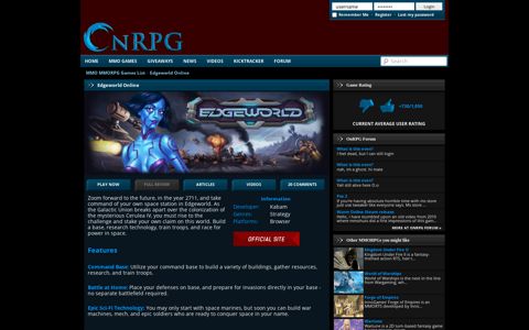 Edgeworld Online | OnRPG