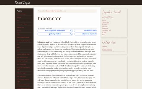Inbox.com Email Login – www.inbox.com Mail Log In