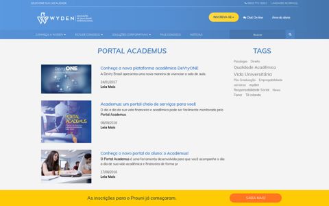Tag - Portal Academus | Wyden Educacional
