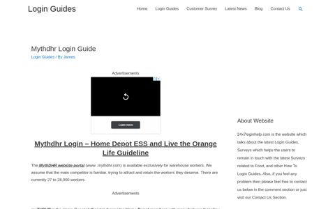 Mythdhr Login Guide - Login Guides