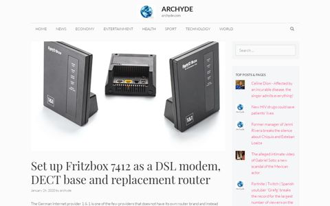 Set up Fritzbox 7412 as a DSL modem, DECT base and ...