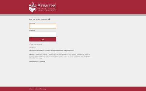 Stevens Web Login