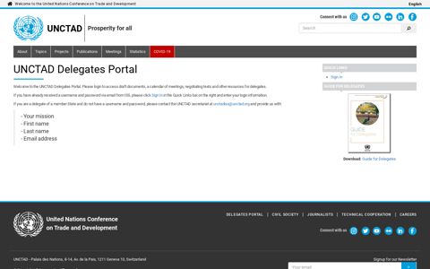 UNCTAD Delegates Portal | UNCTAD