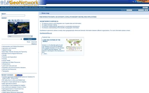 GeoNetwork - The portal to spatial data and information