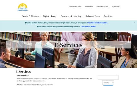 E-Services | Jacksonville Public Library