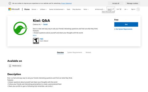 Get Kiwi: Q&A - Microsoft Store