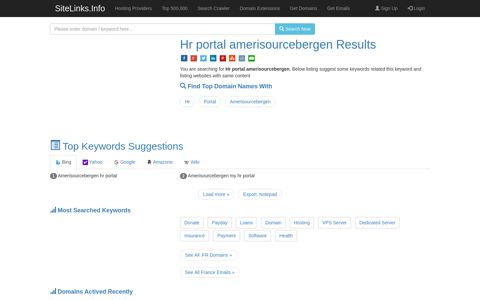 Hr portal amerisourcebergen Results For Websites Listing