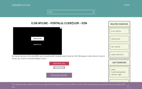 E.ON Myline - Eon - General Information about Login