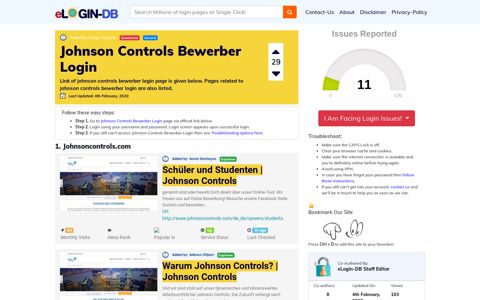 Johnson Controls Bewerber Login - штыефпкфь login 0 Views