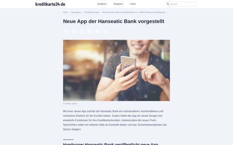 Hanseatic Bank stellt neue Banking App vor - Online Banking ...