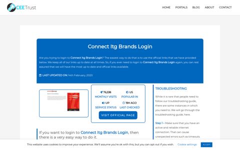 Connect Itg Brands Login - Find Official Portal - CEE Trust