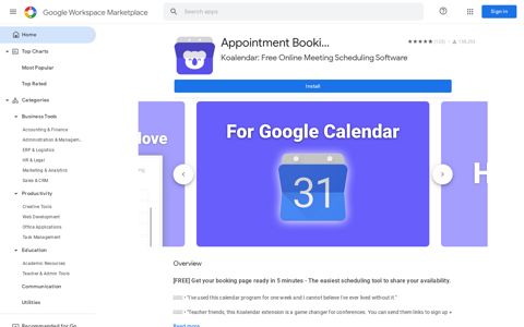 Appointment Booking for Google Calendar - Google Workspace