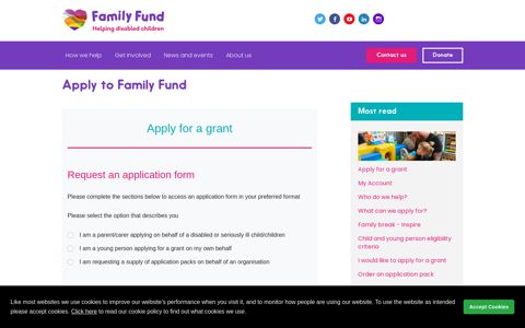 Apply to Family Fund