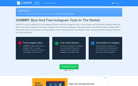 IGHoot - Free Instagram Followers and Likes [IG Hoot Official]