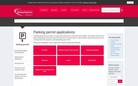 Parking Permits - London Borough of Barking and Dagenham ...