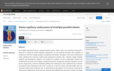 Elasto-capillary coalescence of multiple parallel sheets ...
