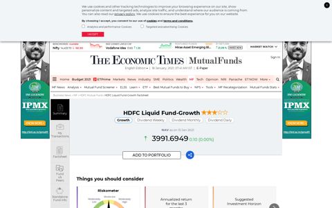 HDFC Liquid Fund-Growth - HDFC Liquid Fund - HDFC Liquid ...