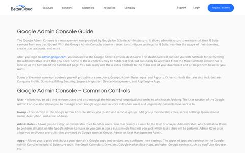 Google Admin Console Guide | Google Apps Admin Console ...