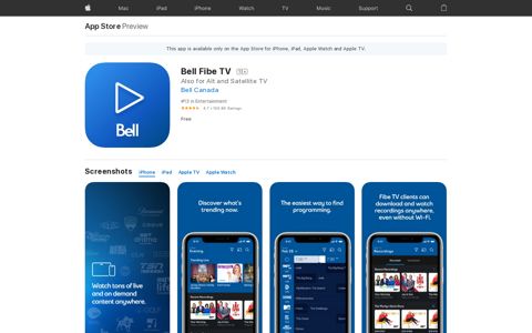 ‎Bell Fibe TV on the App Store