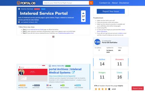 Intelerad Service Portal