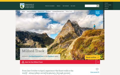 Milford Track: Fiordland National Park, Fiordland region