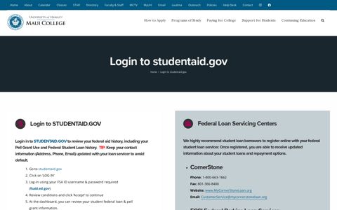 Login to studentaid.gov – Financial Aid