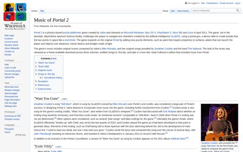 Music of Portal 2 - Wikipedia