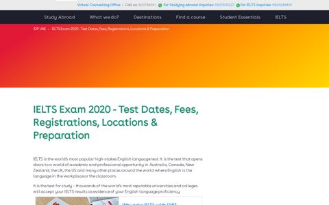 IELTS Exam 2020 | IDP UAE - Idp