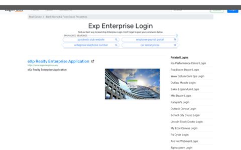 Exp Enterprise Login - eXp Realty Enterprise Application