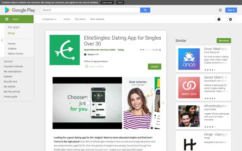 EliteSingles: Dating App for Singles Over 30 – Apps on ...