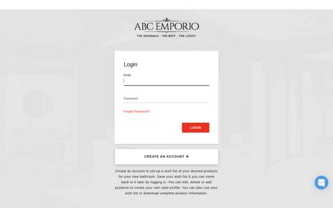 Login - User Account - ABC Emporio