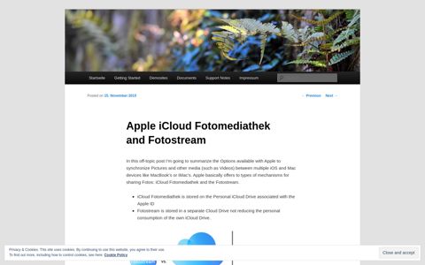 Apple iCloud Fotomediathek and Fotostream | Oracle BI ...