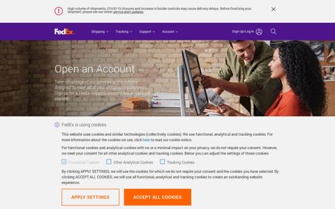 Open Account | FedEx Finland
