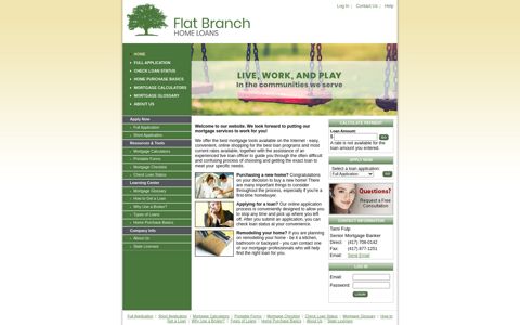 Flat Branch Home Loans : Home