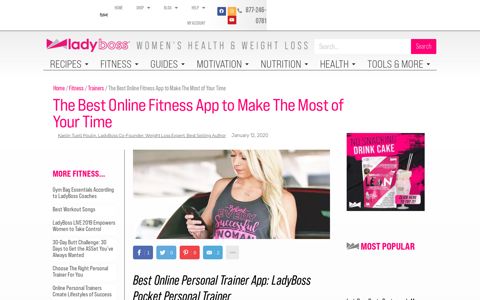 The Best Online Fitness App to Make The Most of ... - LadyBoss